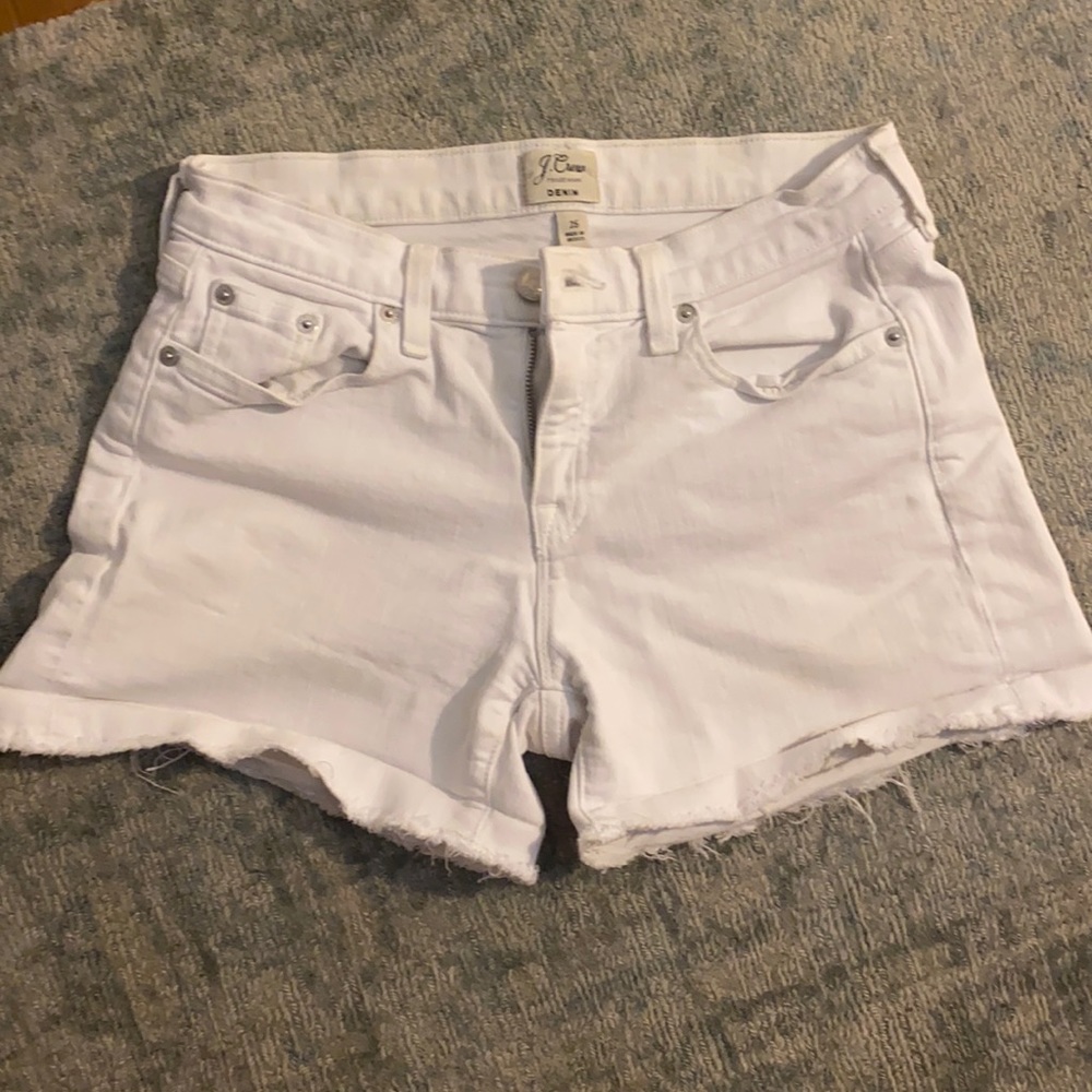 J.crew white denim short